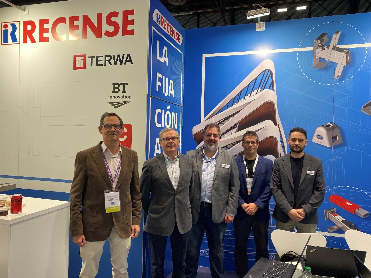 Javier Álvarez con Luis López Fulgueira, José Luis Fernández Machado y Alejandro López Vidal